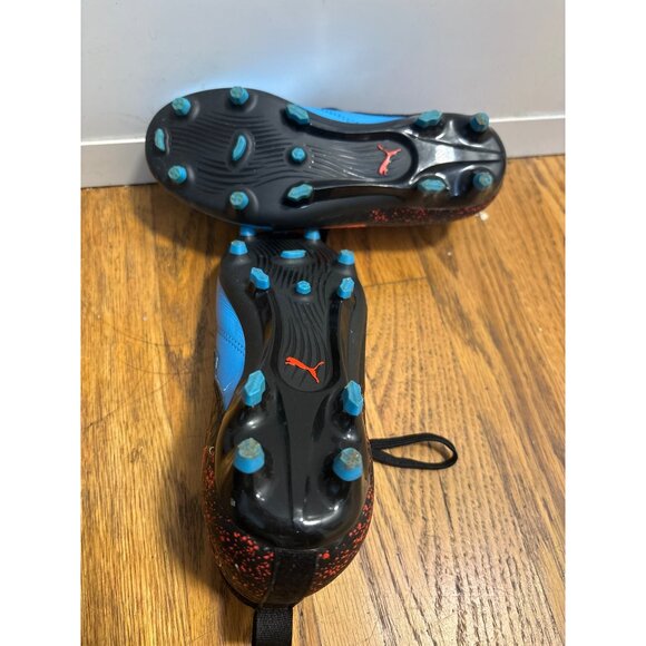 Puma Future Z 4.3 FG/AG Youth Soccer Cleats Blue/Red Size 1.5C - Picture 6 of 8